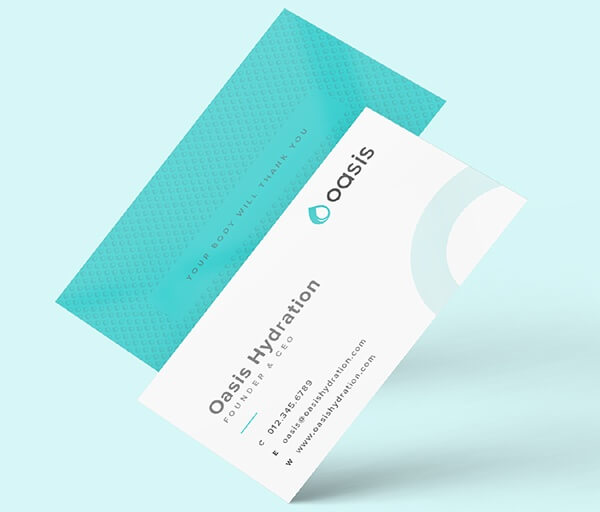 oasis hydration business cards